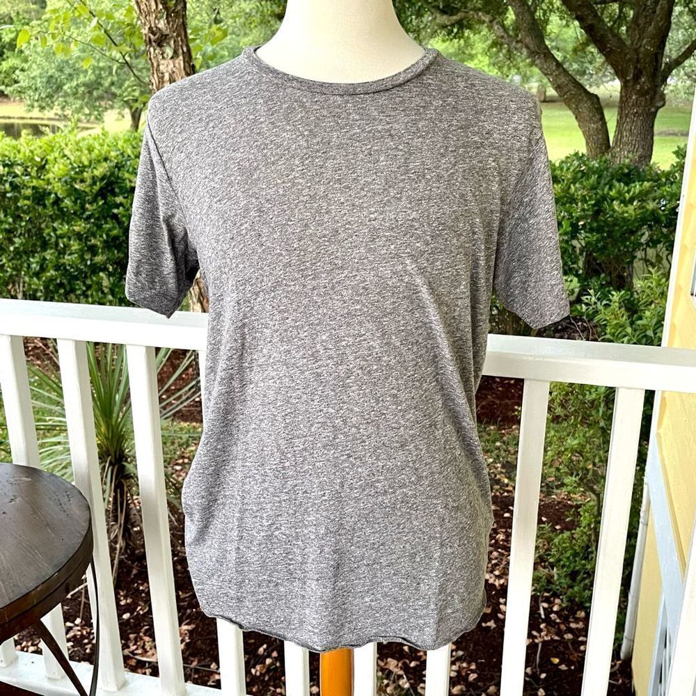 J Brand Heather Gray Jersey Knit Tee.